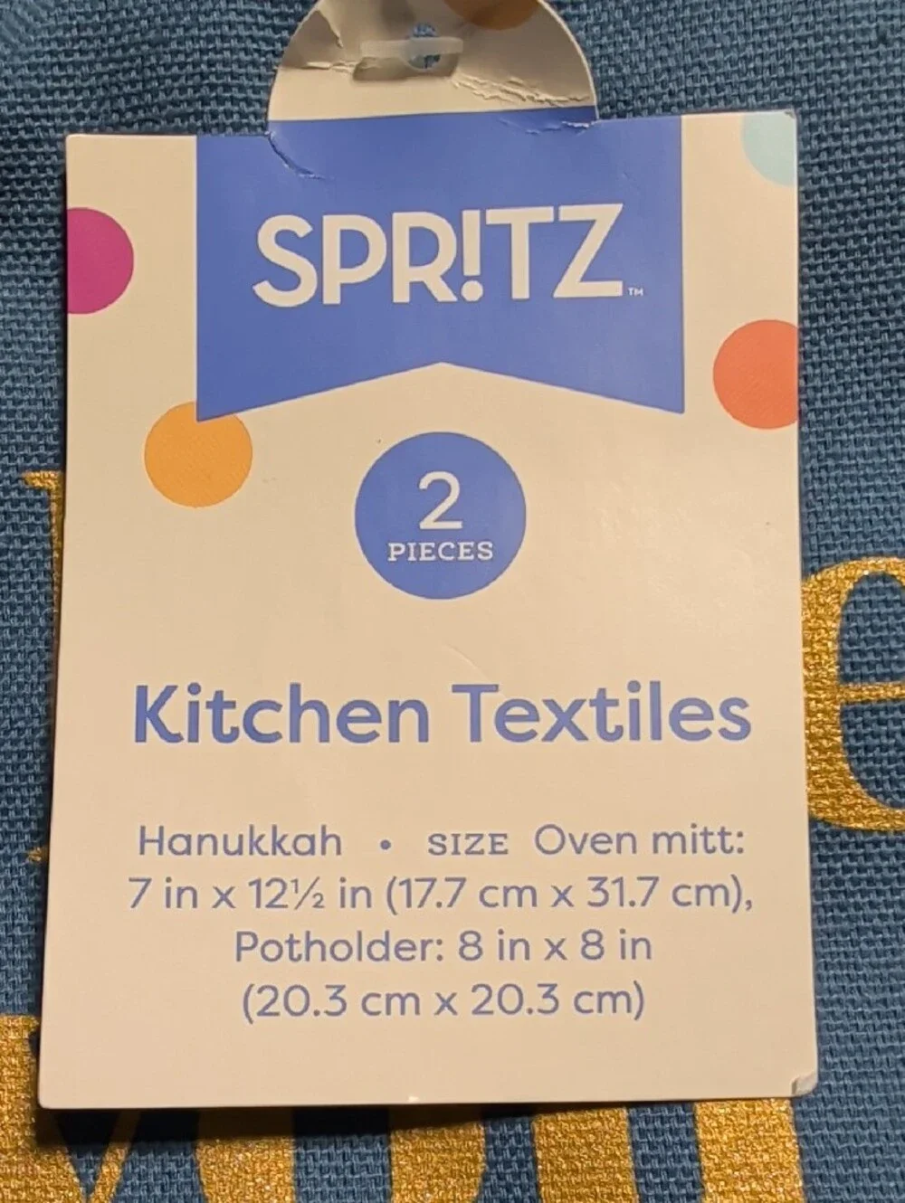 Spritz 'I Love You a Latke' Pot Holder & Mitt